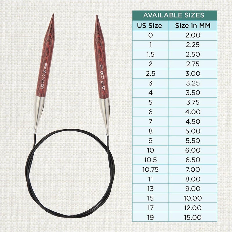 Knit Pro Dreamz Fixed Circular Needles 24" (60cm) | US Size 17 (12mm) - Image 4